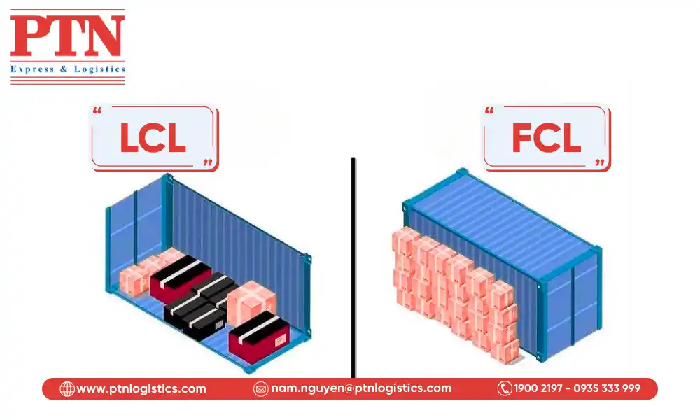 Phân biệt hàng FCL và hàng LCL
