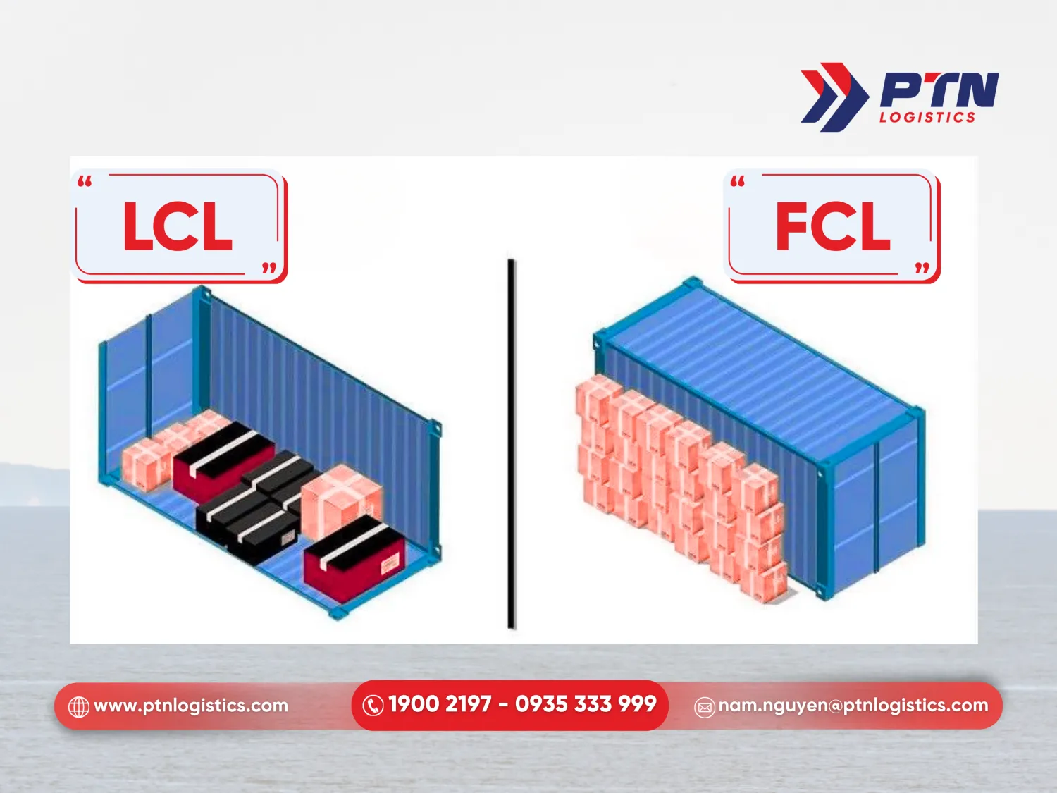 Phân biệt về hàng FCL và hàng LCL
