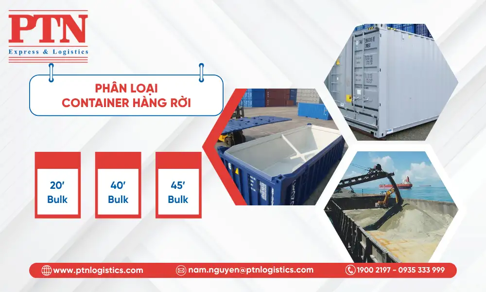 Phân loại cont hàng rời