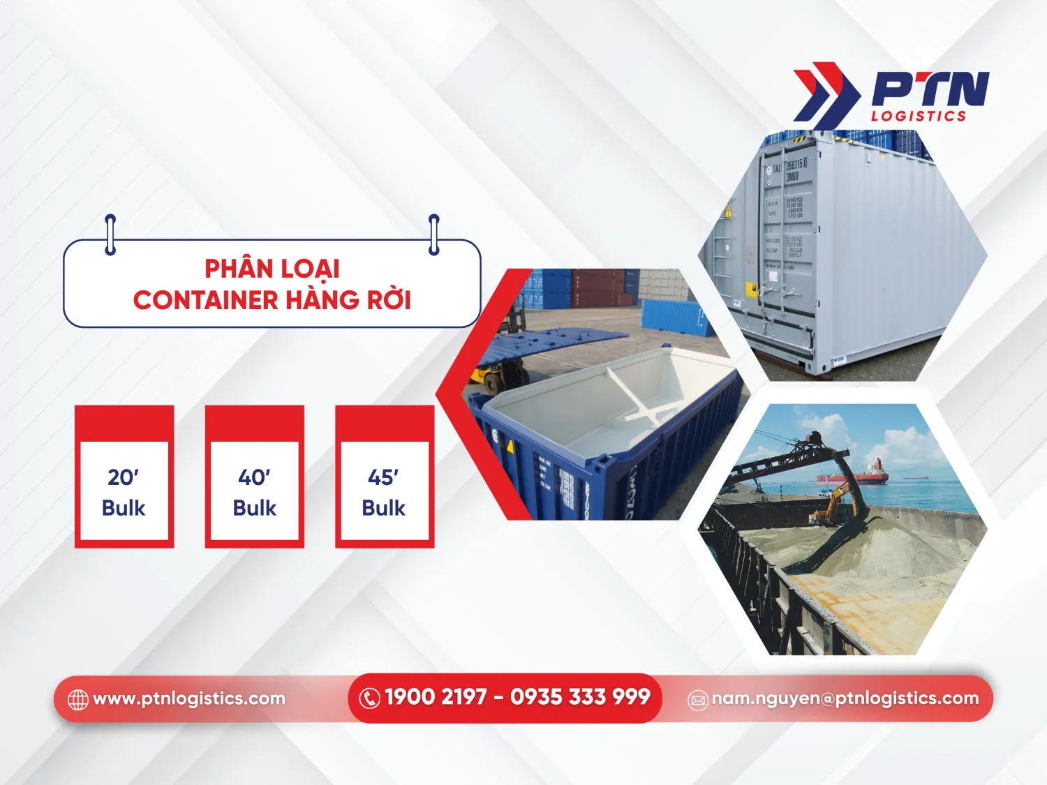 Phân loại container hàng rời