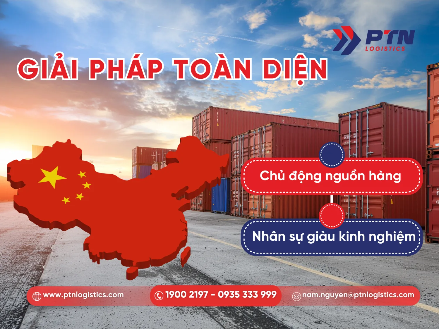 PTN Logistics giải pháp nhập hàng Trung Quốc qua cửa khẩu toàn diện