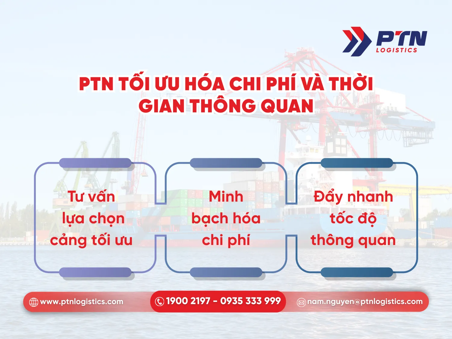 PTN Logistics tối ưu hóa chi phí và thời gian thông quan