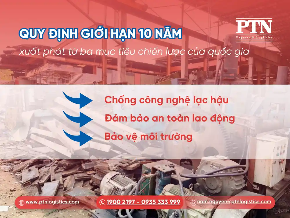 Quy định giới hạn 10 năm