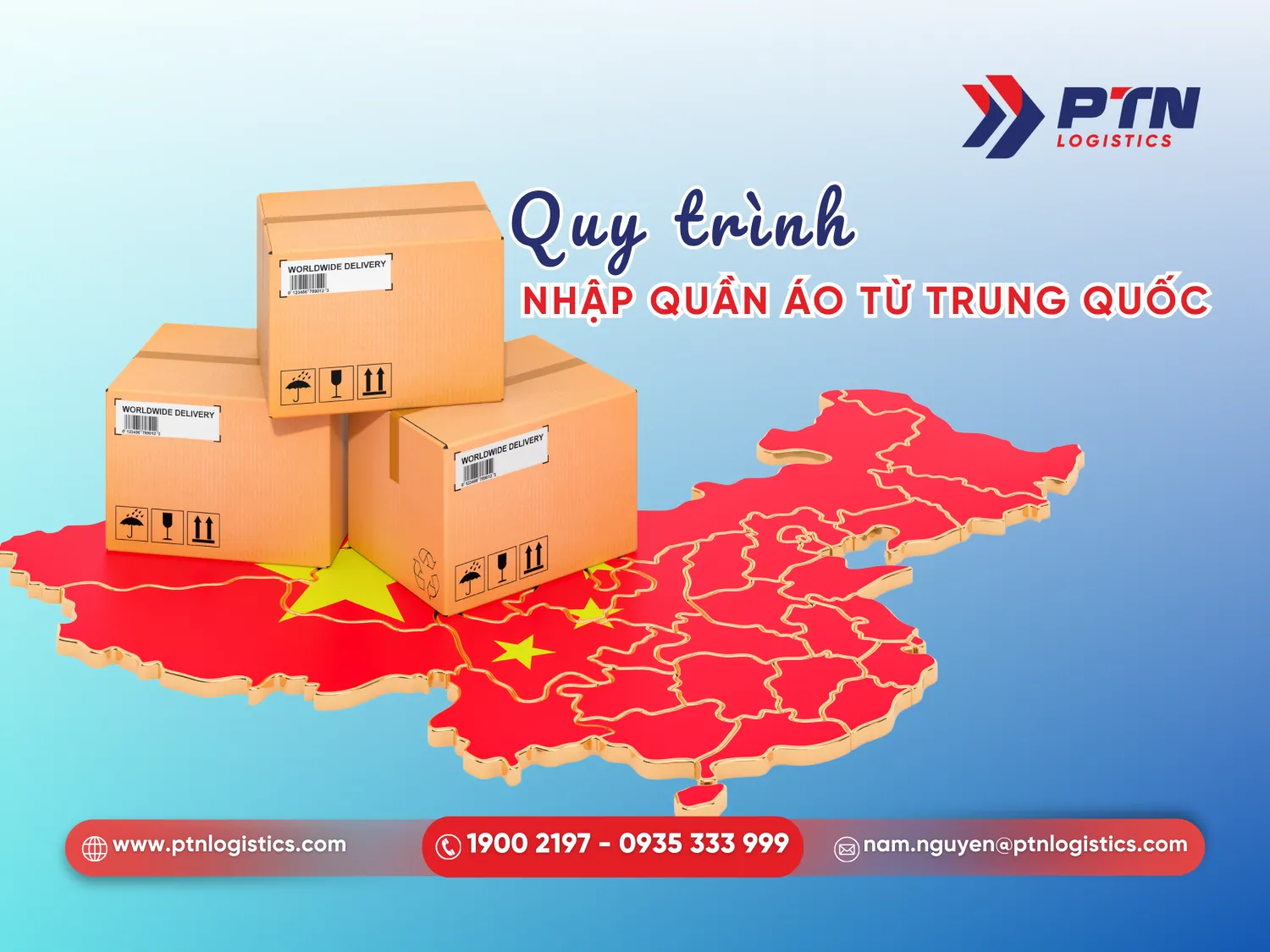 Quy trình nhập quần áo chính ngạch từ Trung Quốc về Việt Nam