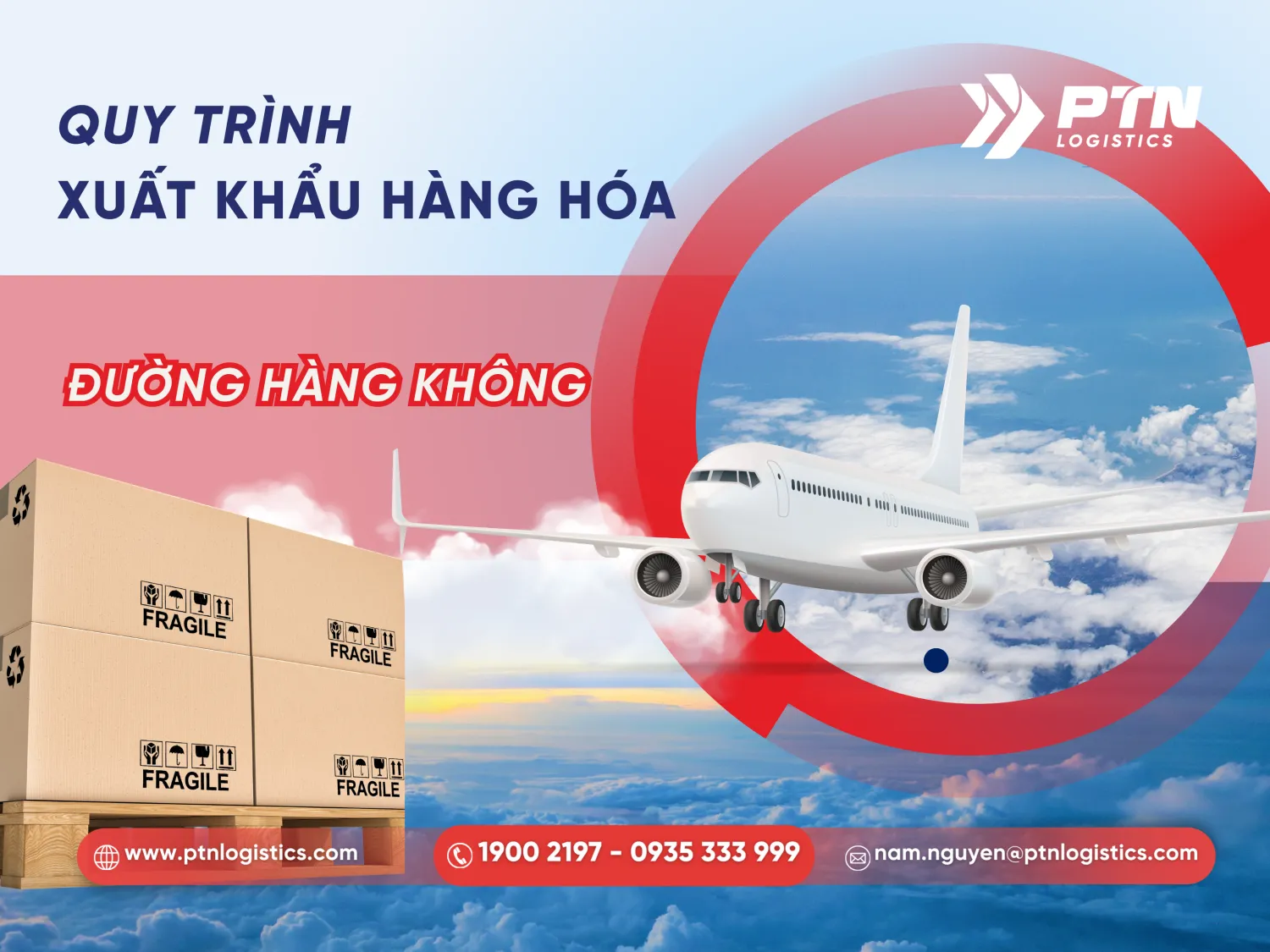 Quy trình xuất khẩu hàng hóa bằng đường hàng không