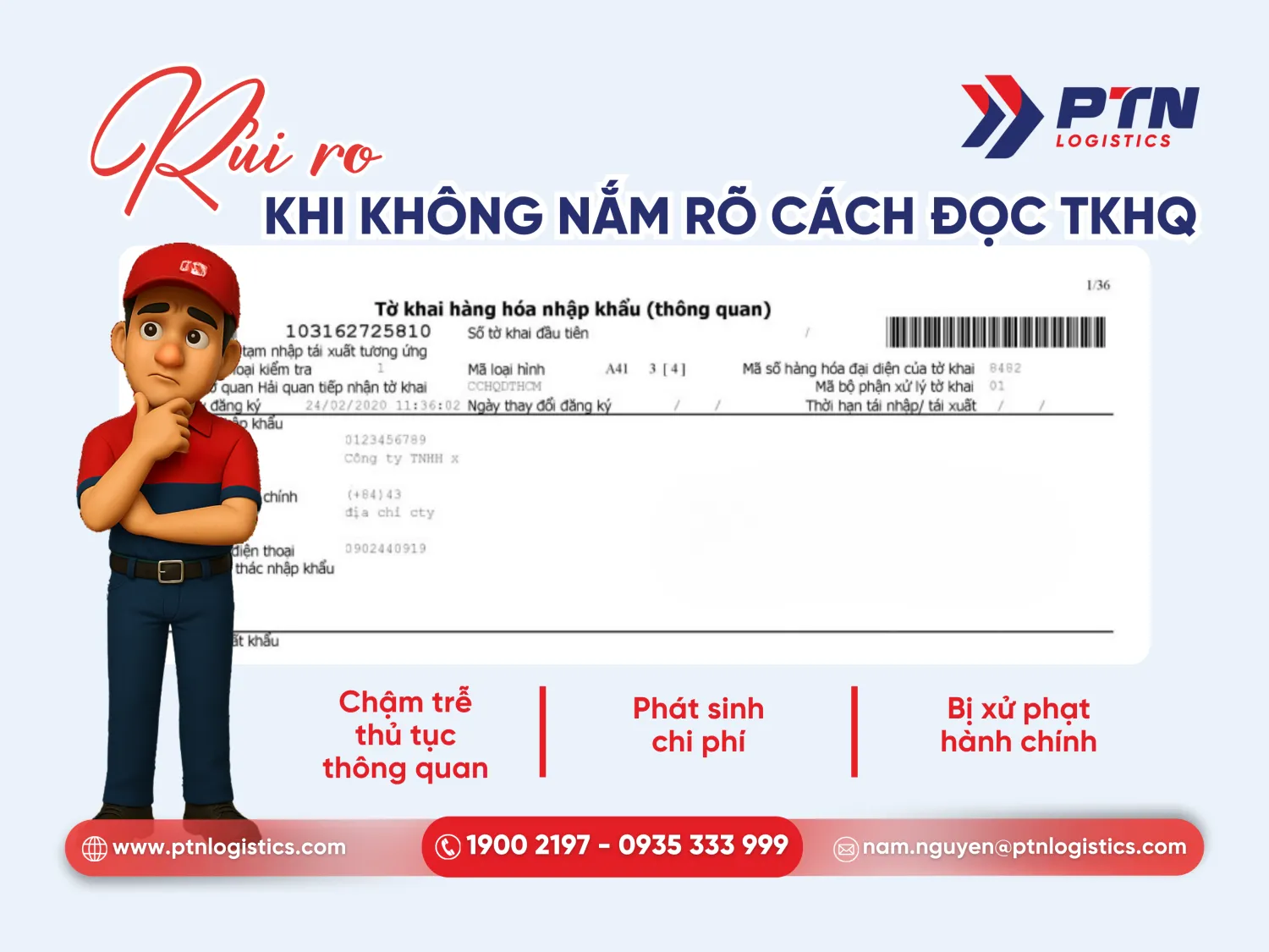 Rủi ro khi không nắm rõ cách đọc tờ khai hải quan