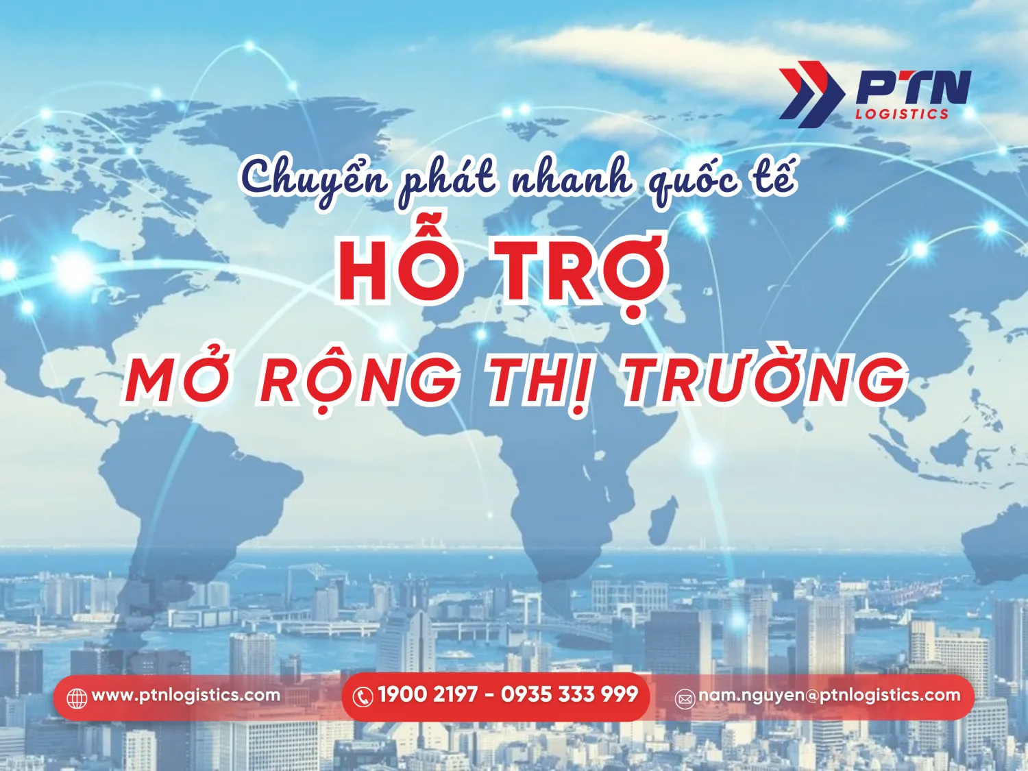 Sử dụng chuyển phát nhanh quốc tế giúp mở rộng thị trường