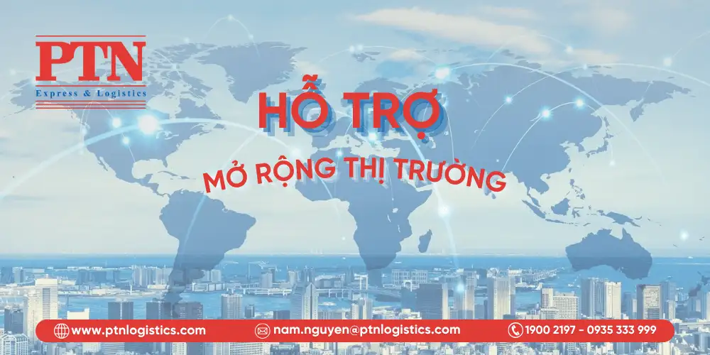 Sử dụng chuyển phát nhanh quốc tế hỗ trợ mở rộng thị trường