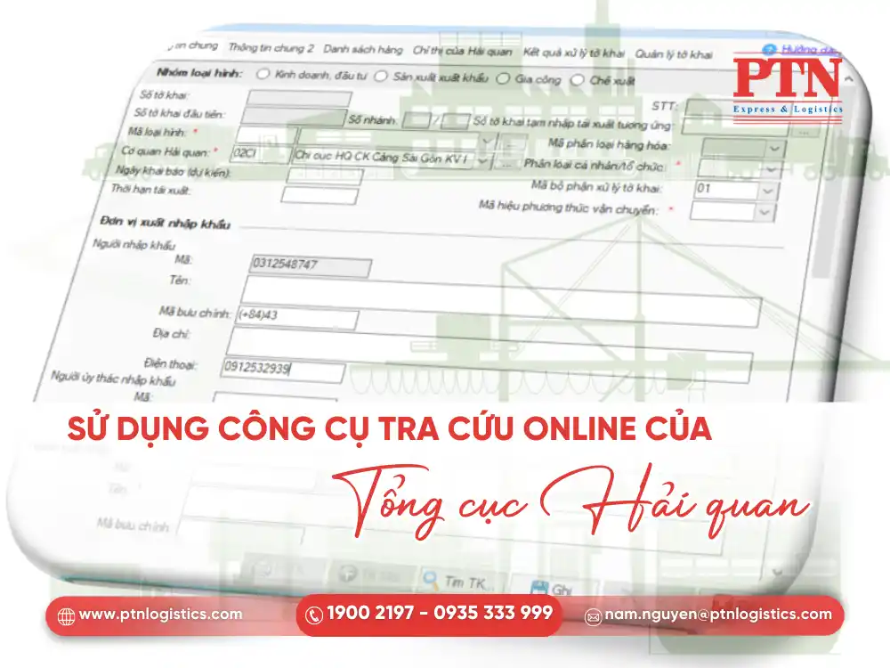 Sử dụng công cụ tra cứu online của tổng cục hải quan
