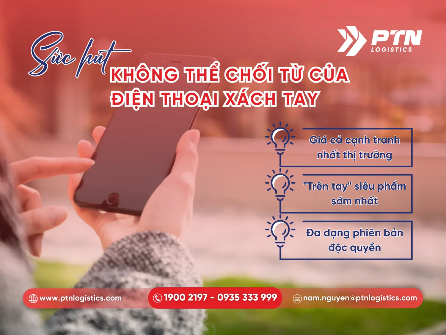 Súc hút không thể chối từ đối với điện thoại xách tay