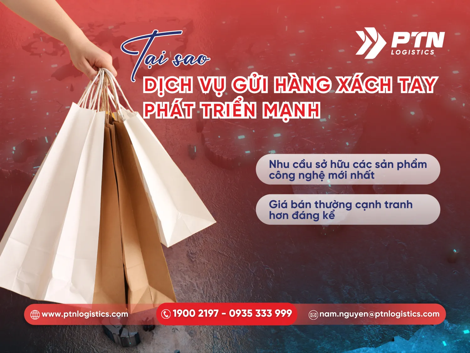 Tại sao dịch vụ gửi hàng xách tay lại phát triển mạnh