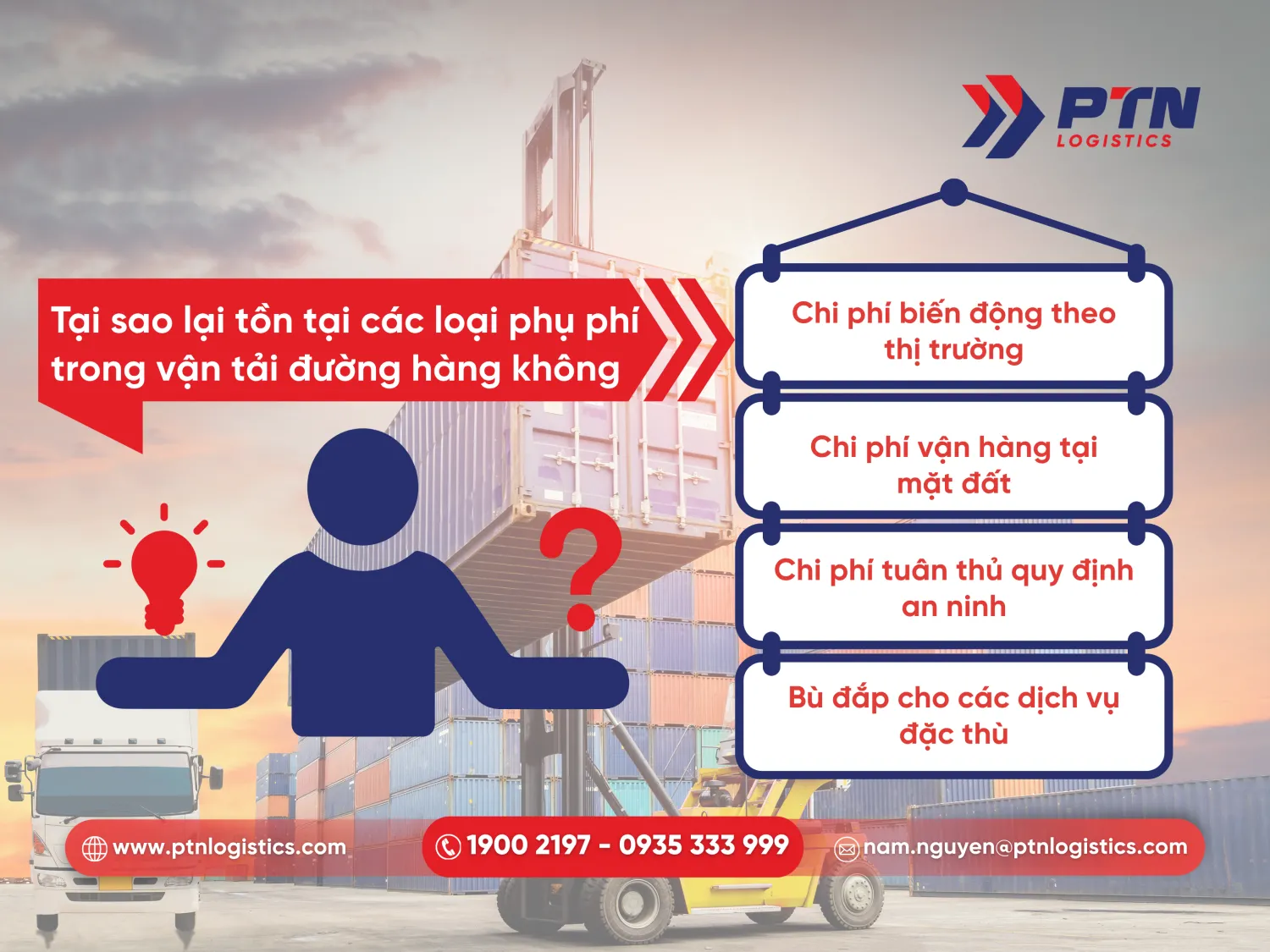 Tại sao lại tồn tại các loại phụ phí trong vận chuyển đường hàng không