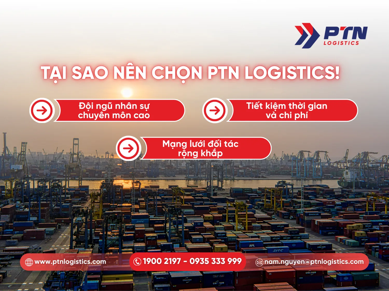 Tại sao nên chọn dịch vụ PTN Logistics