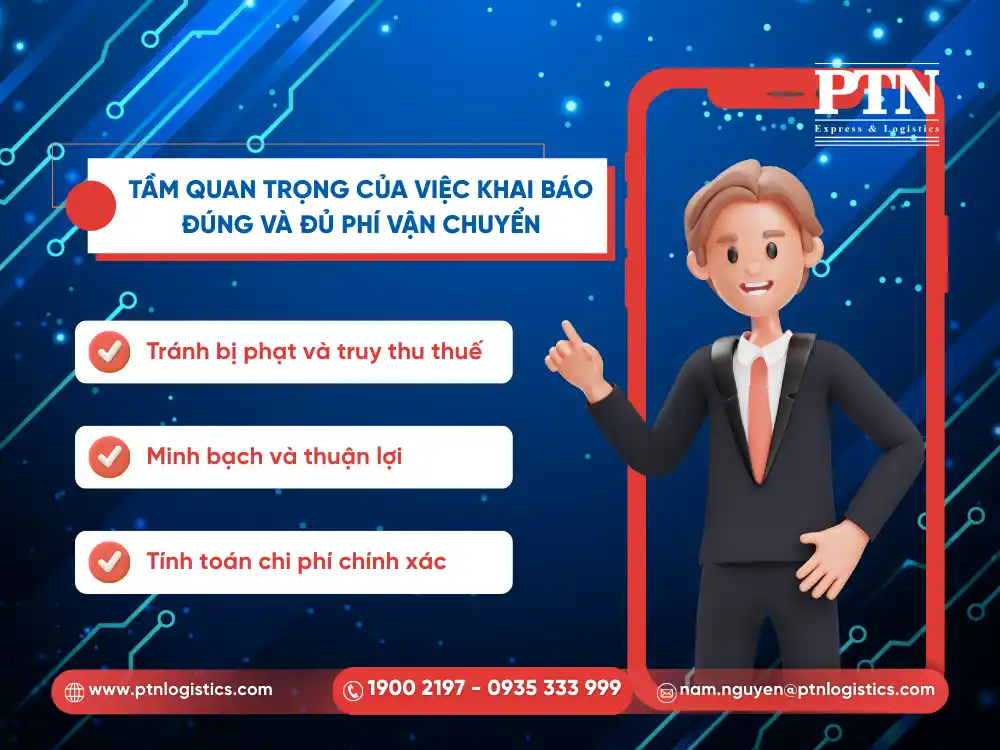Tầm quan trọng của việc khai báo đúng và đủ phí vận chuyển