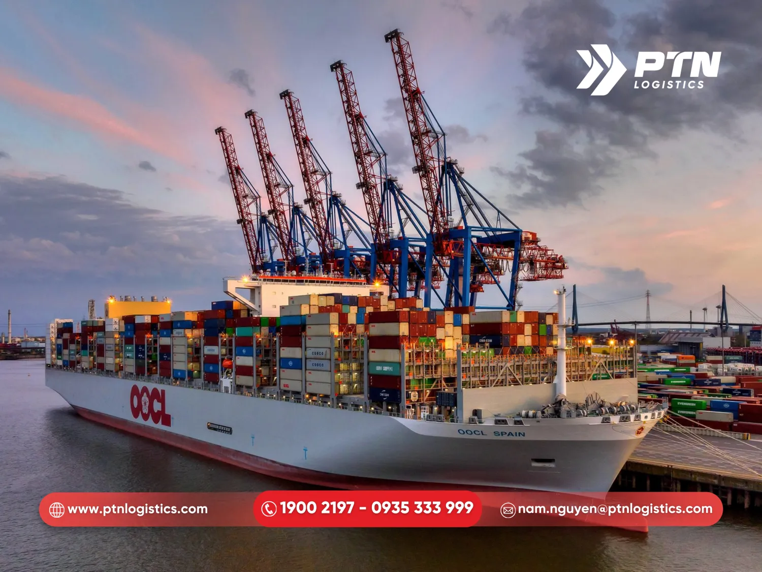 Tàu OOCL Spain: Biểu tưởng sự hiệu quả
