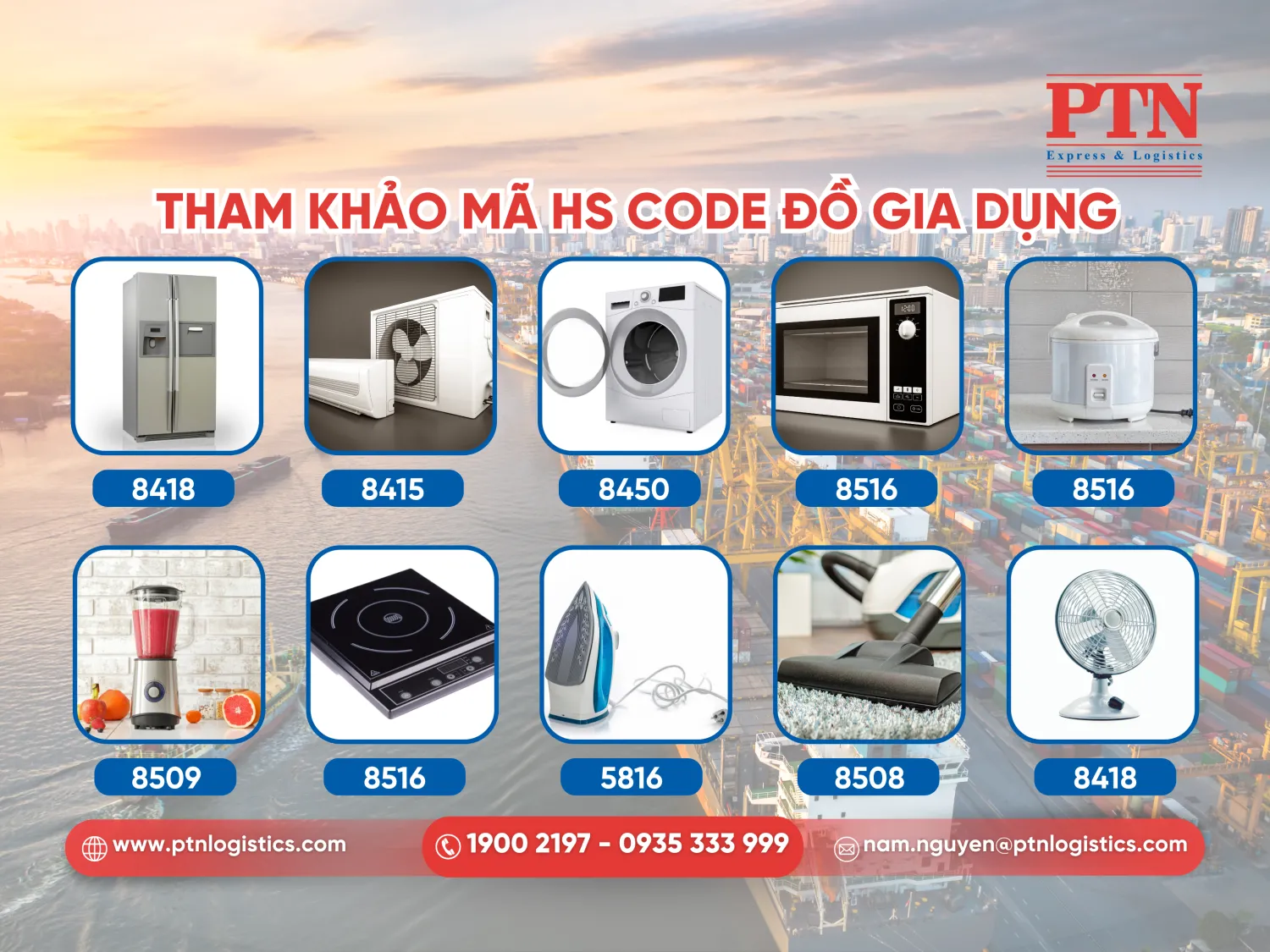 Tham khảo chi tiết mã HS Code đồ gia dụng