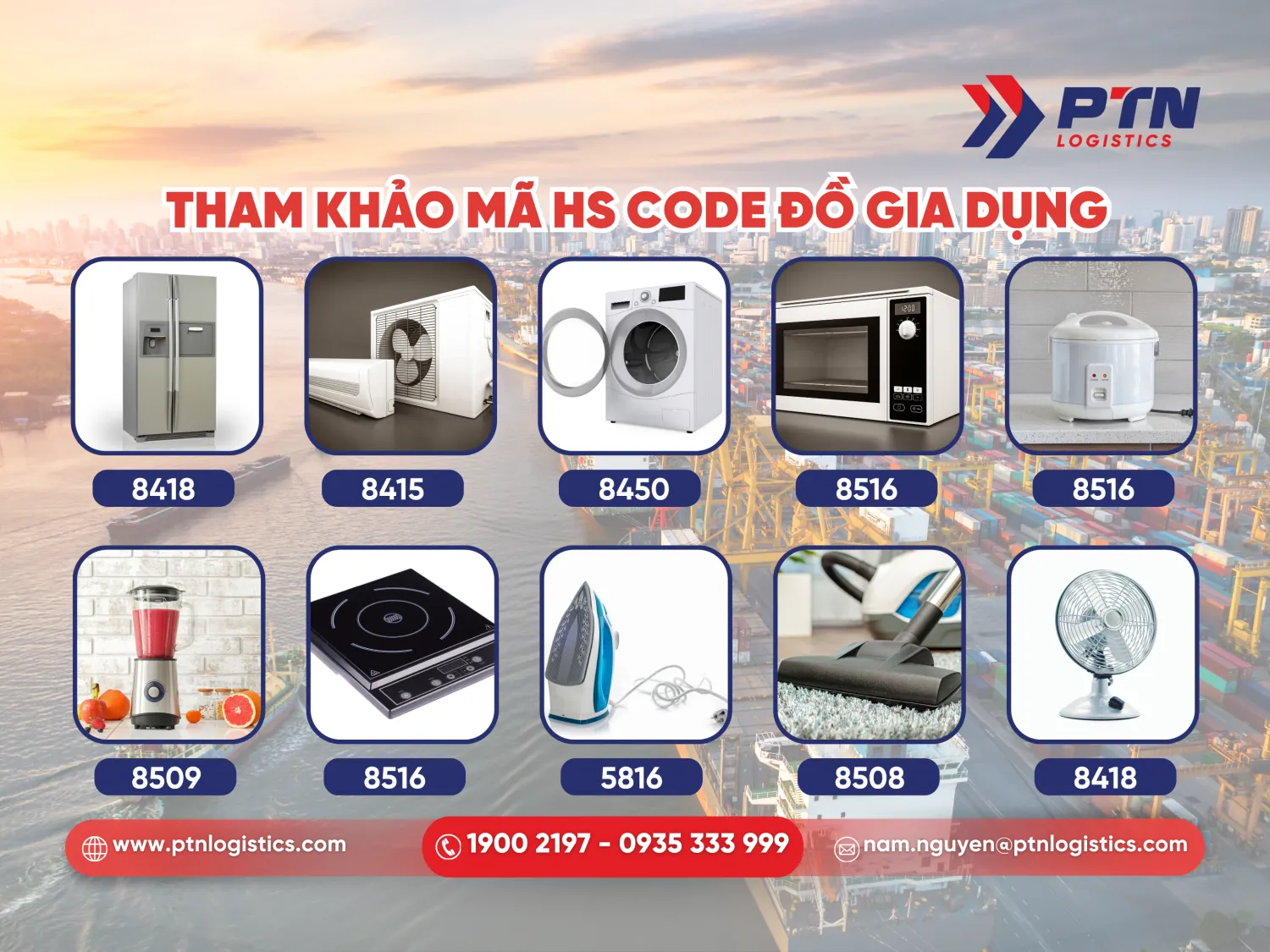 Tham khảo mã HS Code chi tiết cho đồ gia dụng