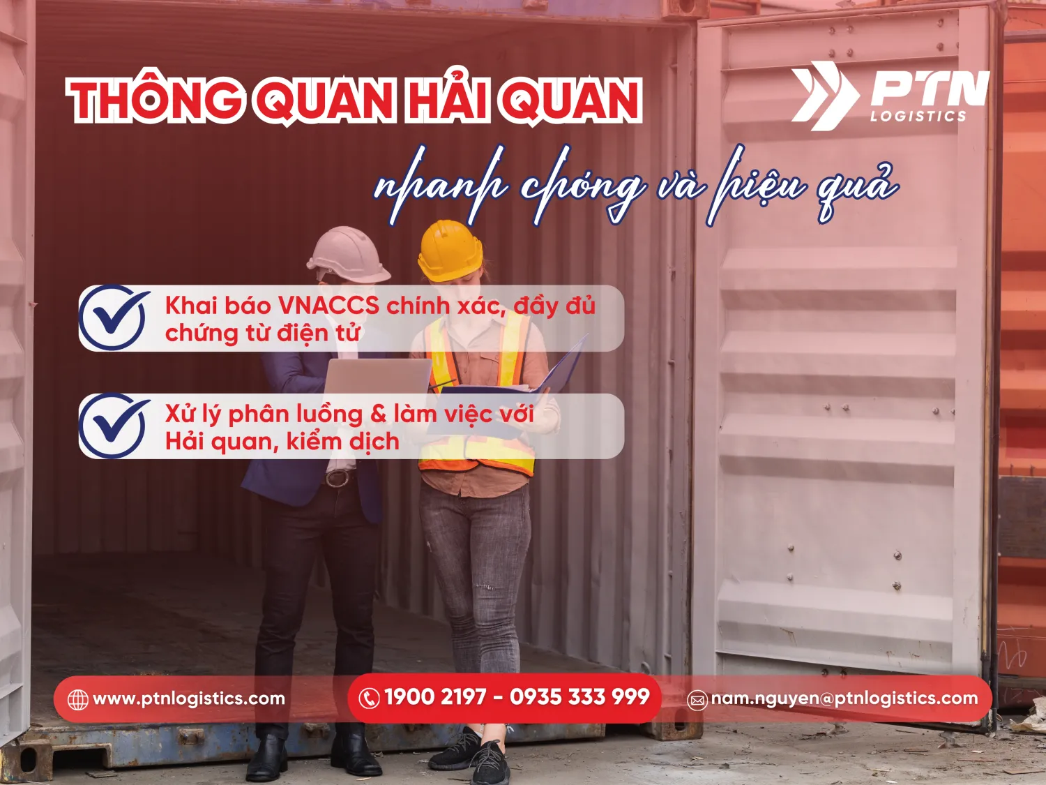 Thông quan hải quan nhanh chóng và hiệu quả chuẩn logistsics