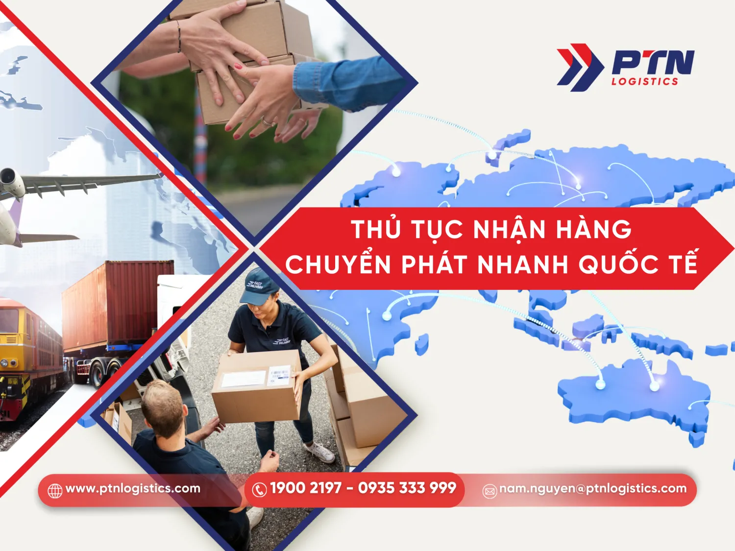 Thủ tục nhận hàng chuyển phát nhanh quốc tế