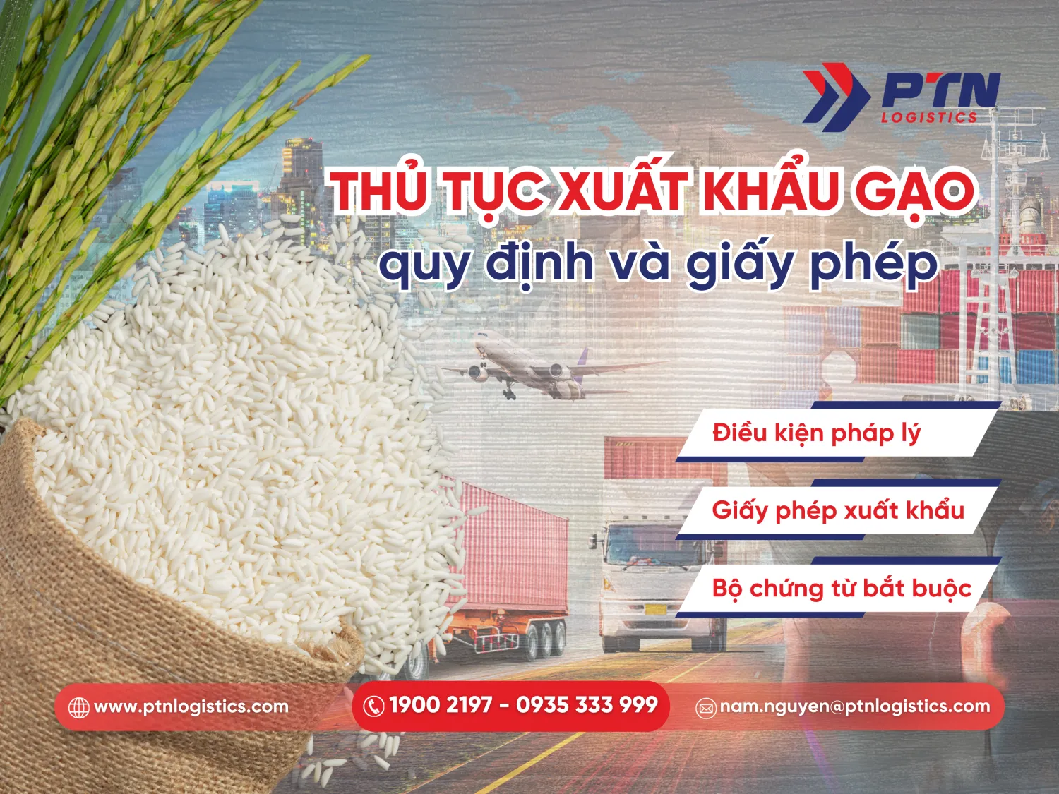 Thủ tục xuất khẩu gạo