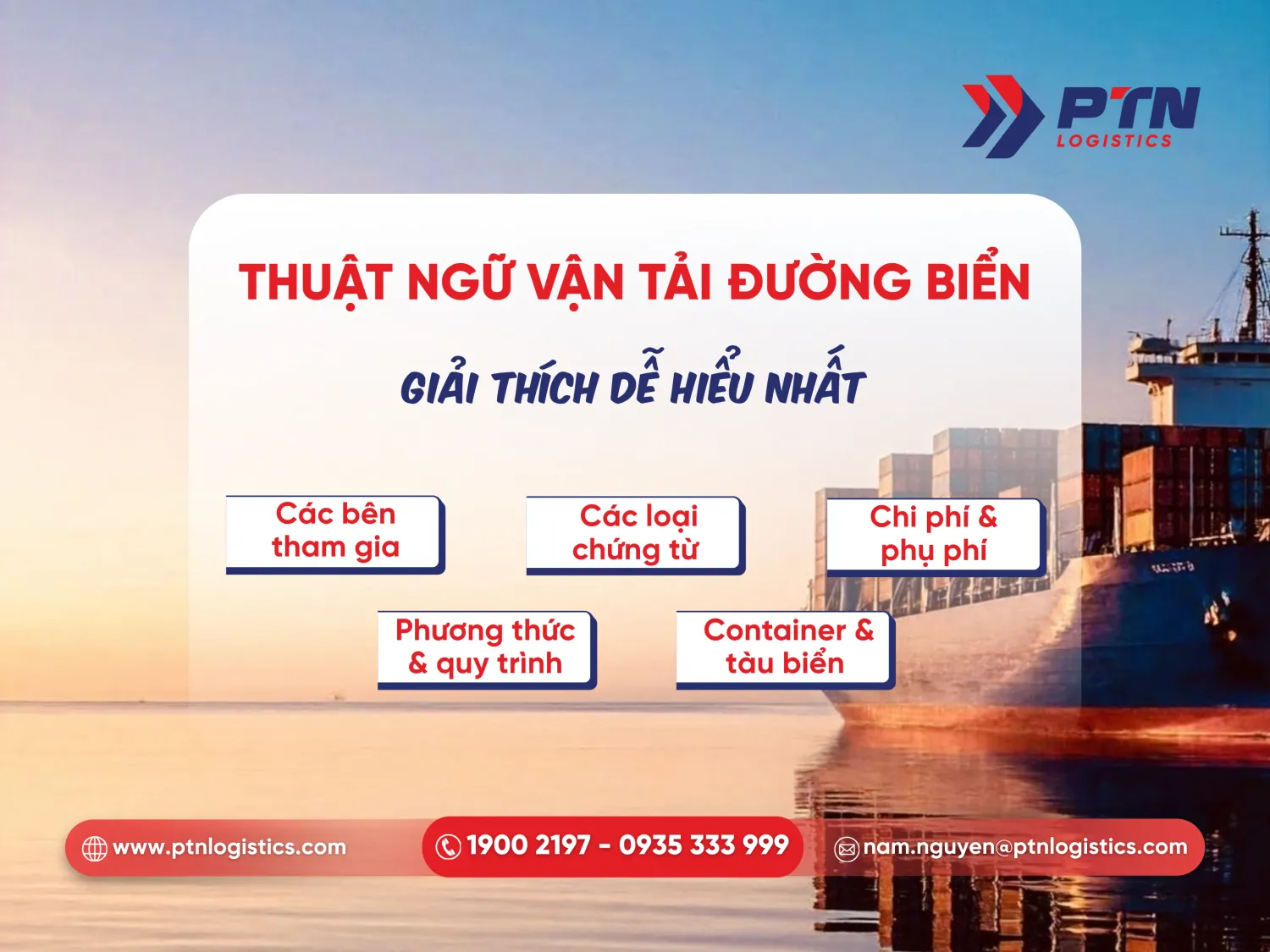 Thuật ngữ vận tải đường biển: Giải thích dễ hiểu nhất