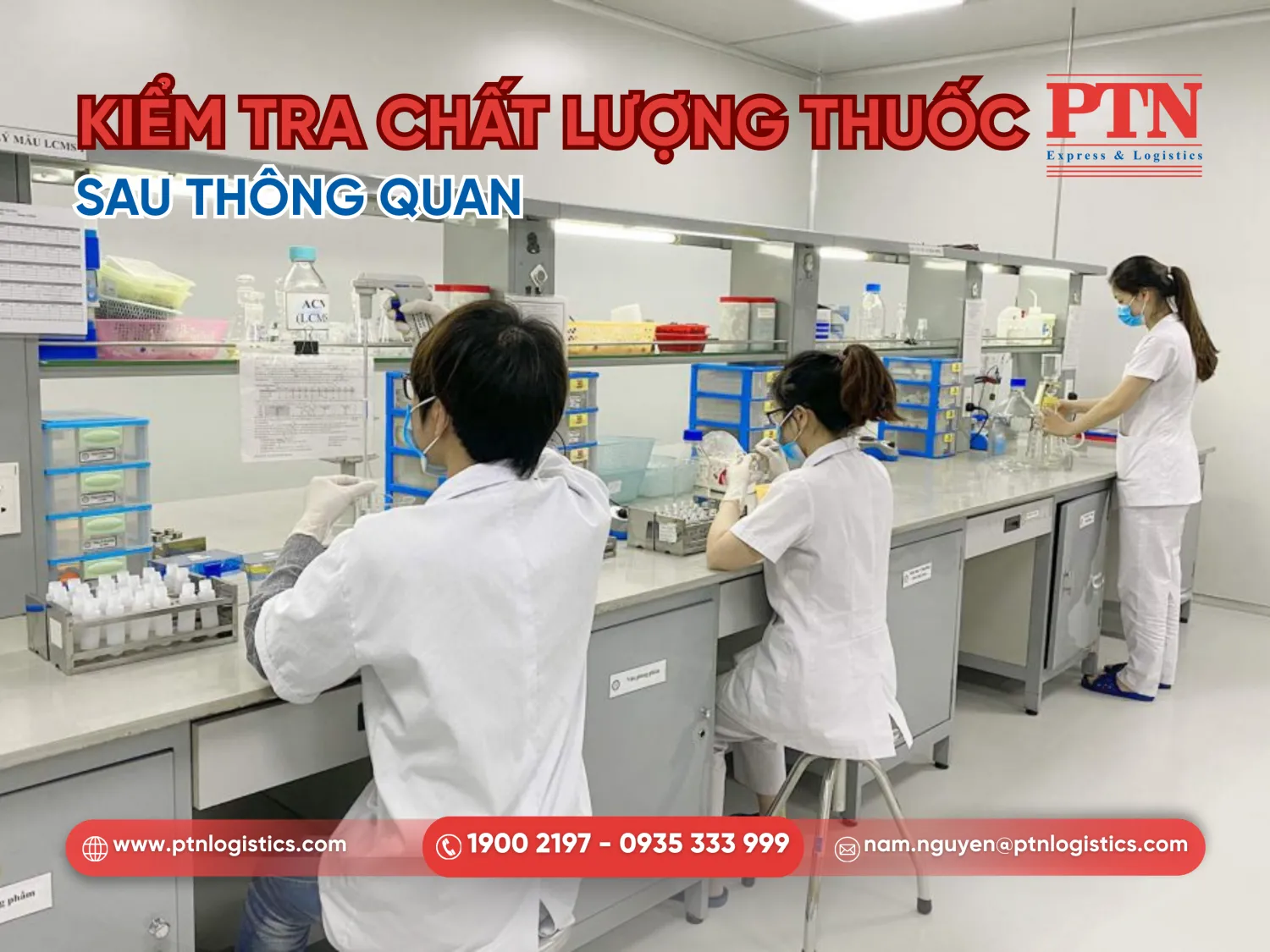 Thực hiện kiểm tra thuốc sau thông quan