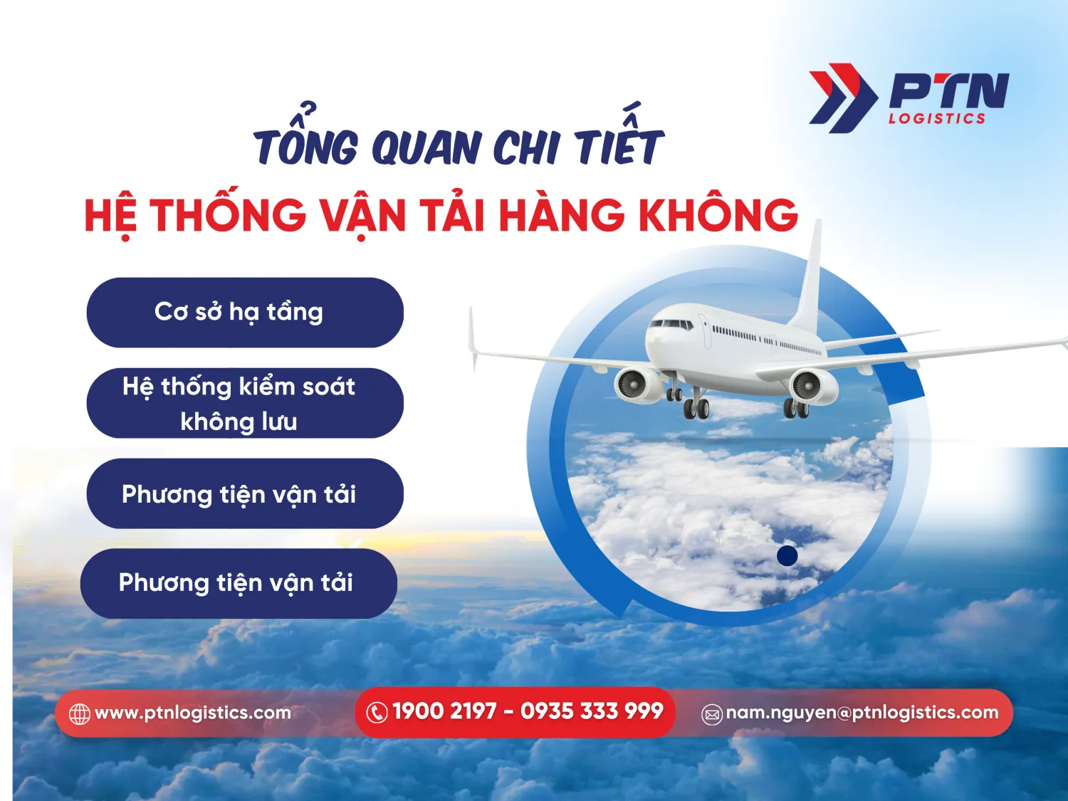 Tổng quan chi tiết nhất hệ thống vận tải hàng không