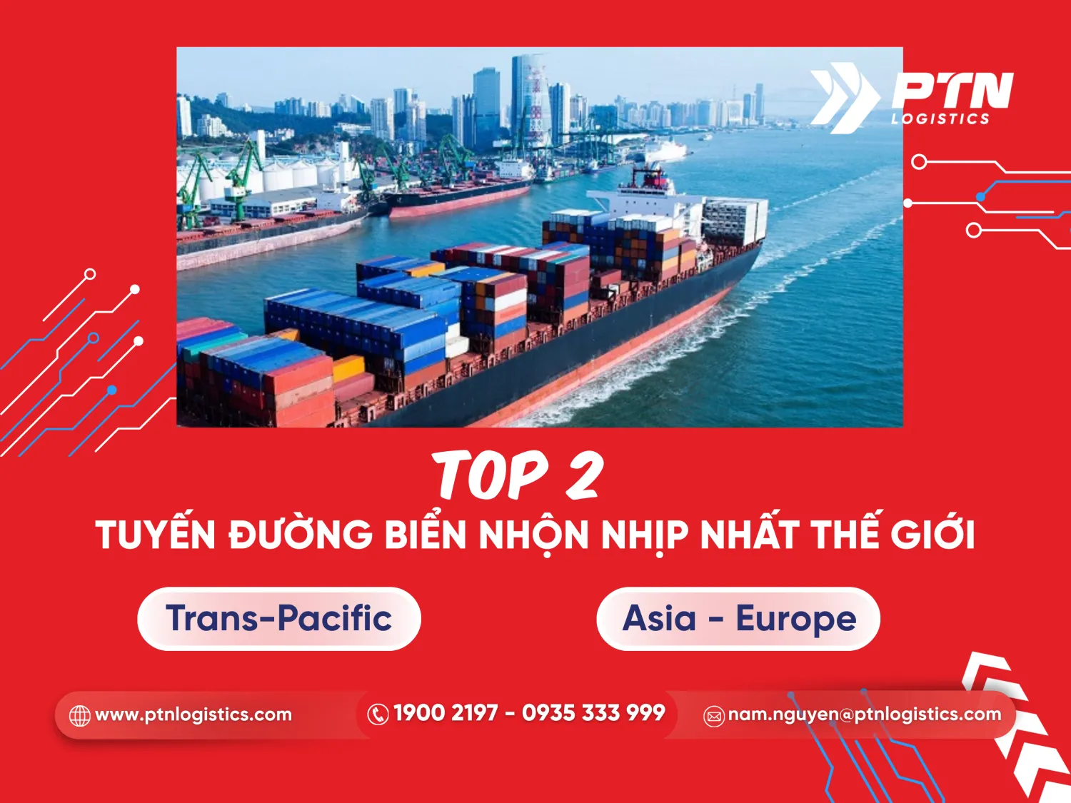 Top 2 tuyến đường biển nhộn nhịp nhất thế giới