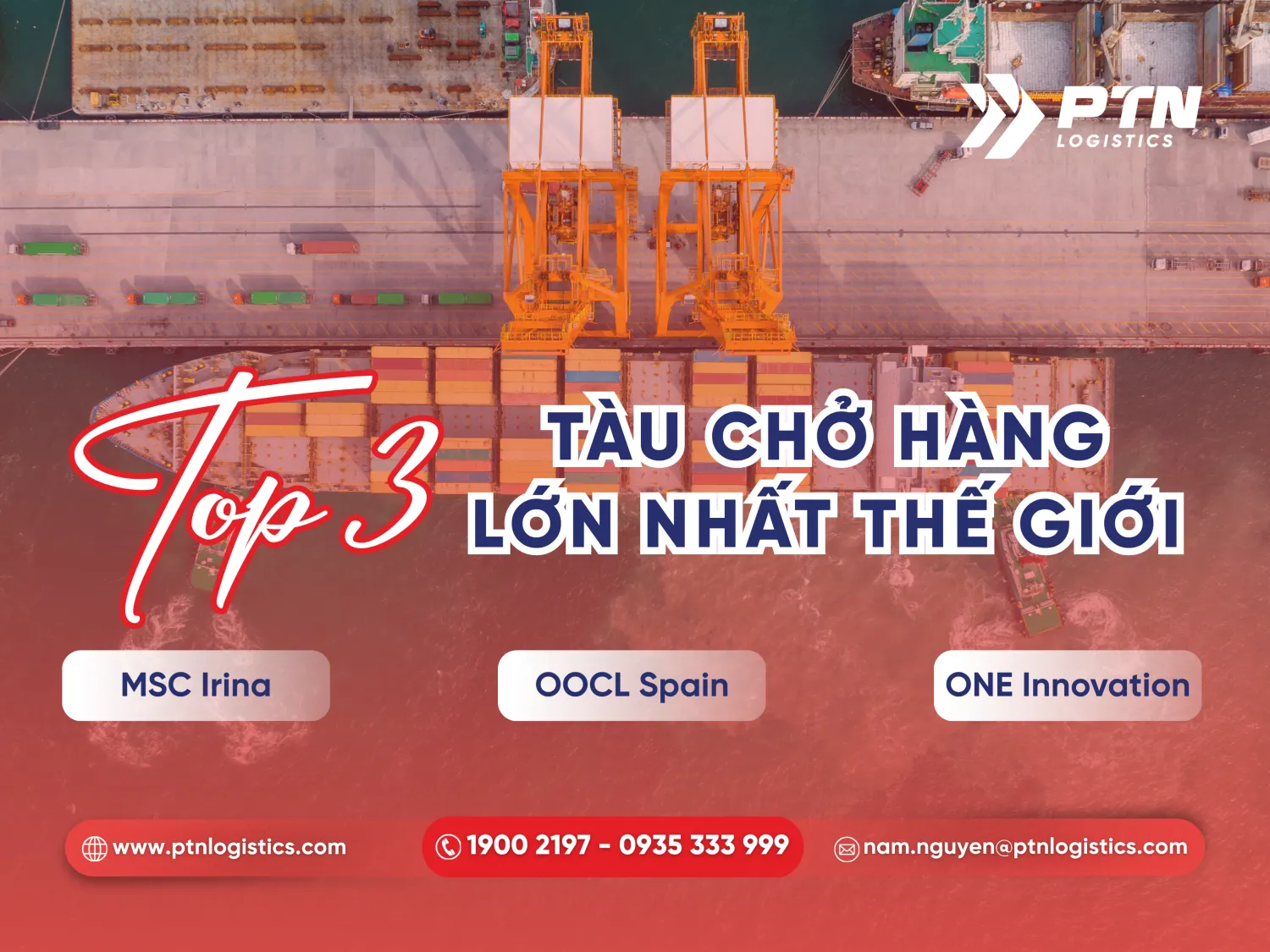 Top 3 tàu chở hàng lớn nhất thế giới