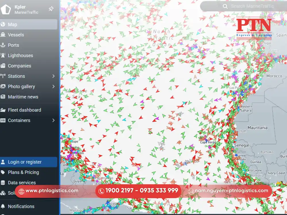 Cách tra cứu hành trình tàu biển trên MarineTraffic 