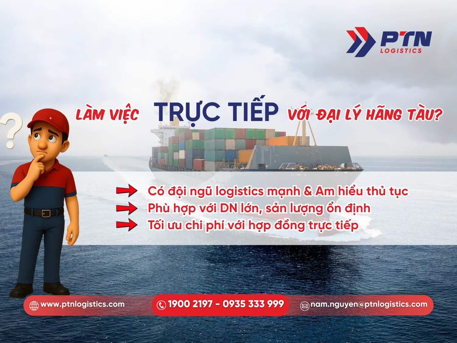 Trường hợp nào nên làm việc trực tiếp với đại lý hãng tàu