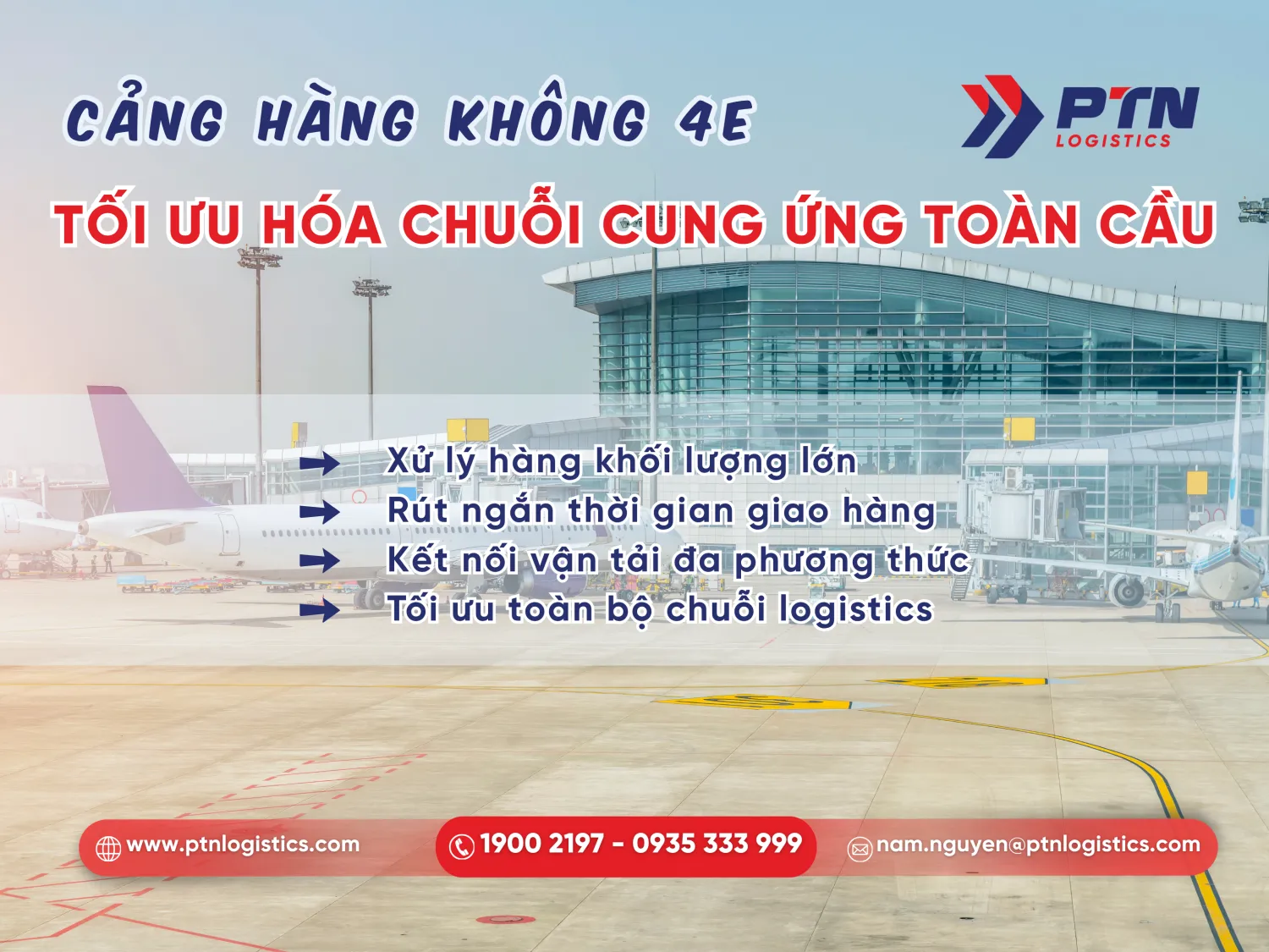 Vai trò cảng hàng không cấp 4E trong chuỗi cung ứng 