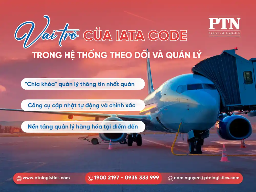 Vai trò của IATA Code trong hệ thống theo dõi và quản lý