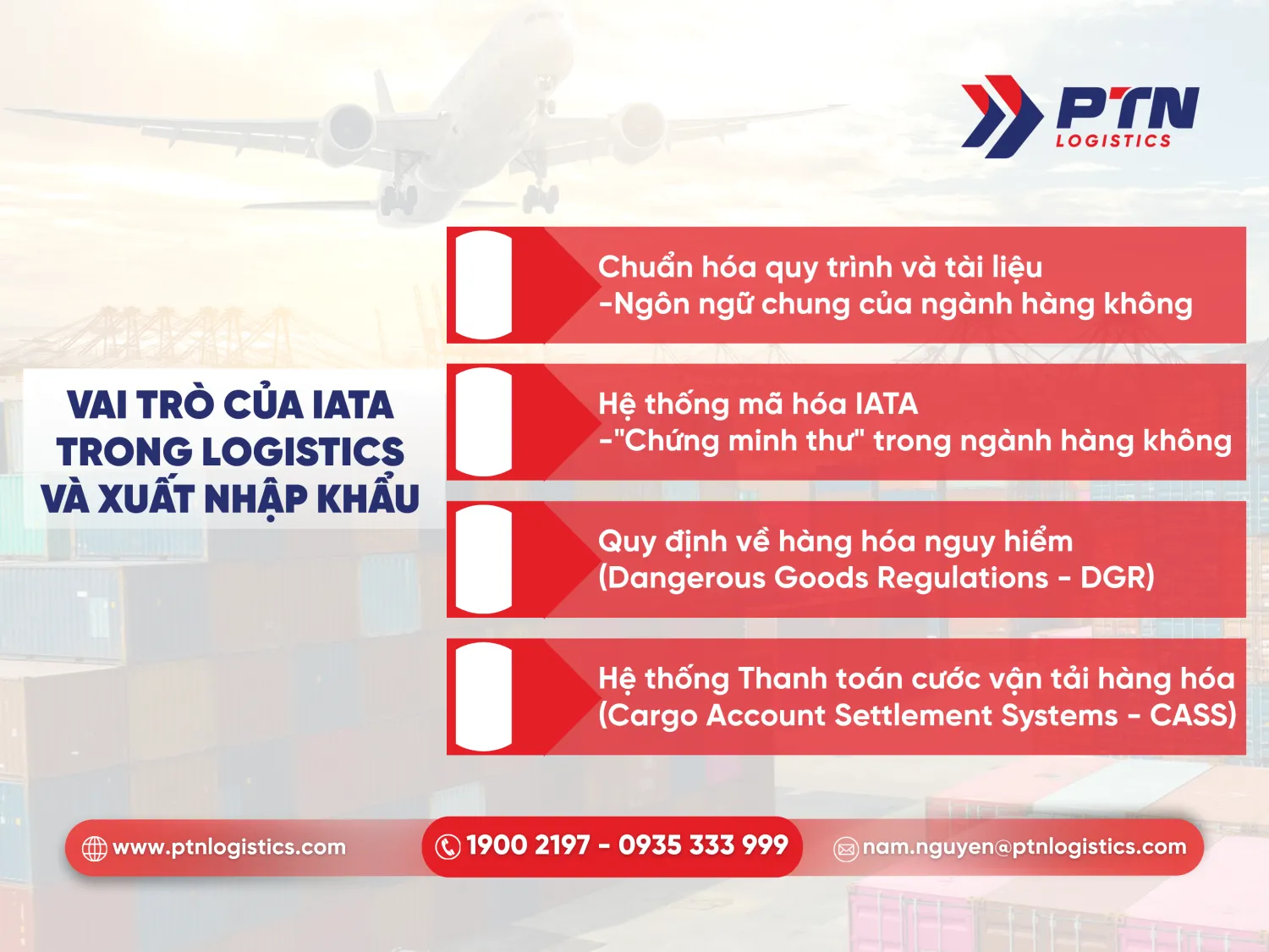 Vai trò của IATA trong logistics và XNK