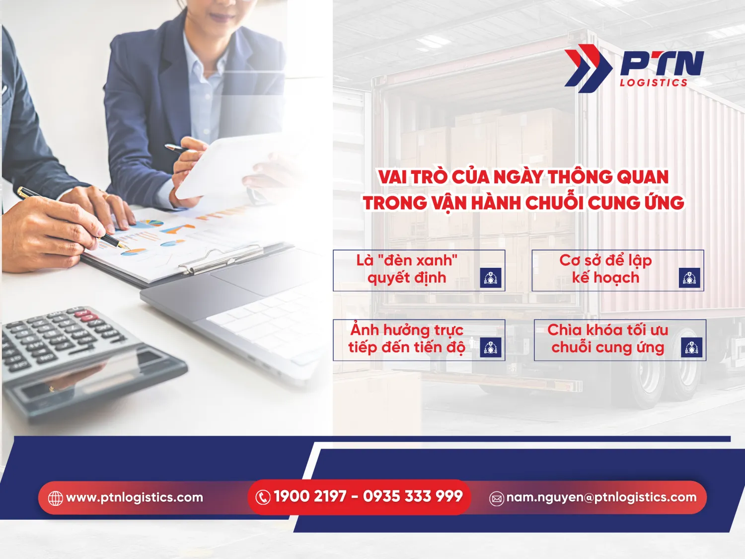 Vai trò của ngày thông quan trong việc vận hành chuỗi cung ứng