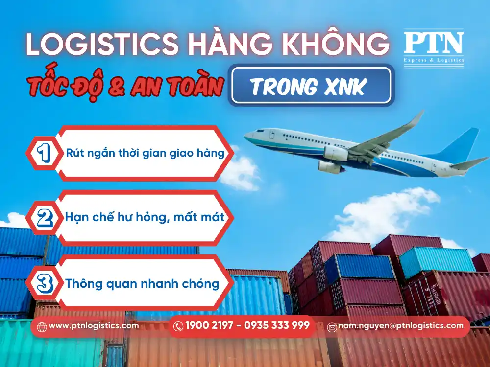 Vai trò của vận tải hàng không trông chuỗi cung ứng
