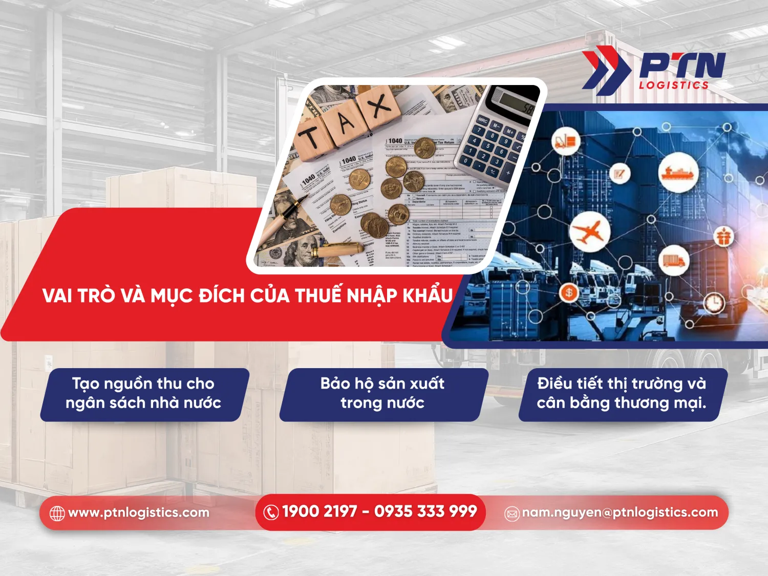 Vai trò và mục đích chính của thuế nhập khẩu