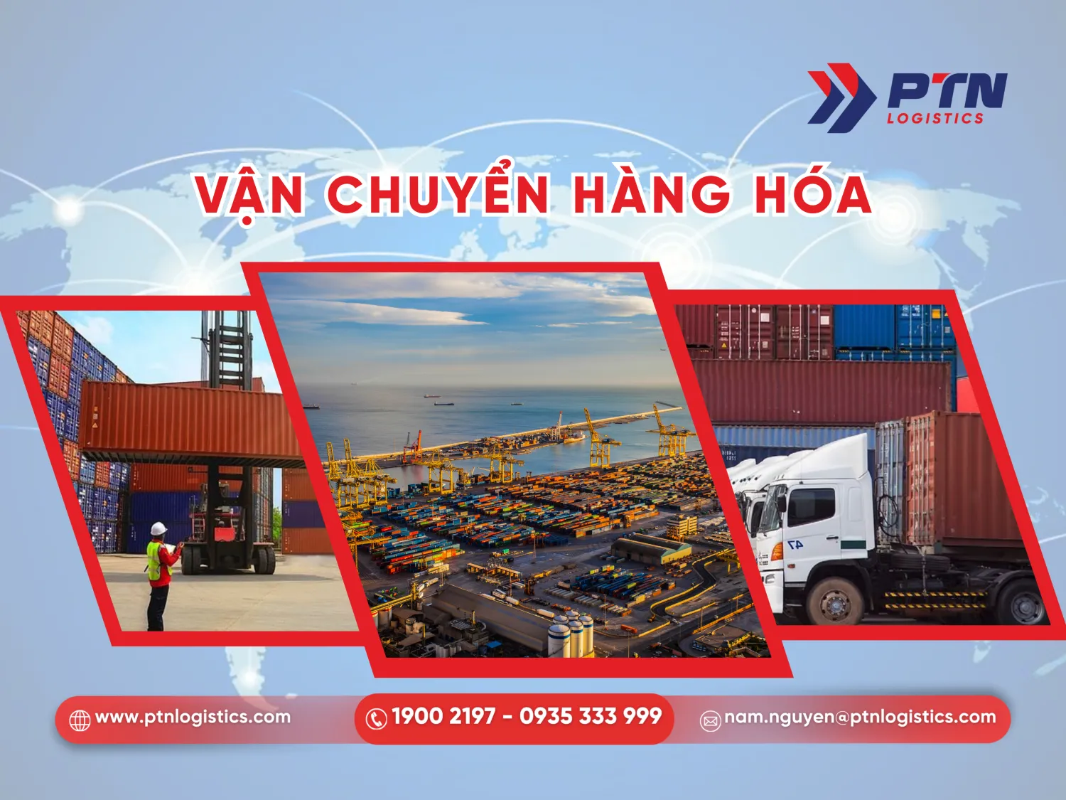Vận chuyển hàng ra cảng và sân bay