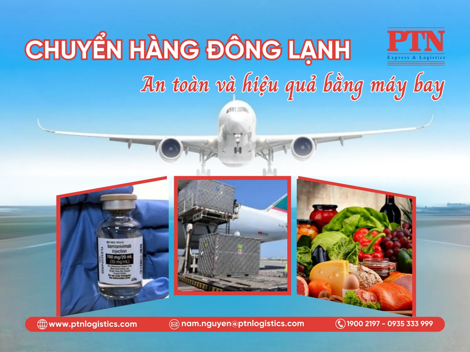 Vận tải hàng không là lựa chọn tối ưu cho hàng đông lạnh