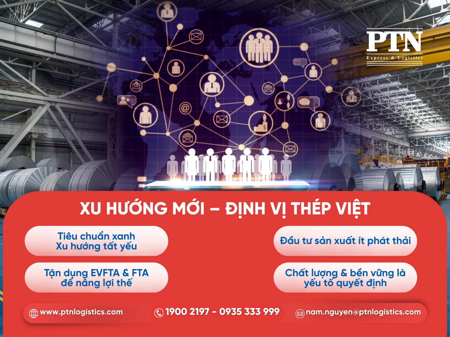 Xu hướng mới định vị thép Việt