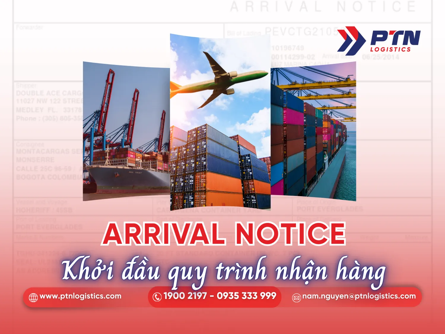 Arrival notice là gì trong XNK