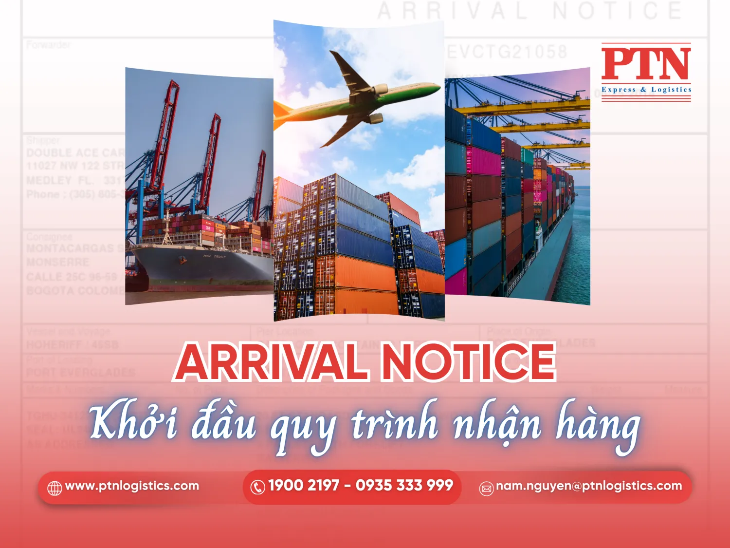 Arrival notice là gì trong xuất nhập khẩu