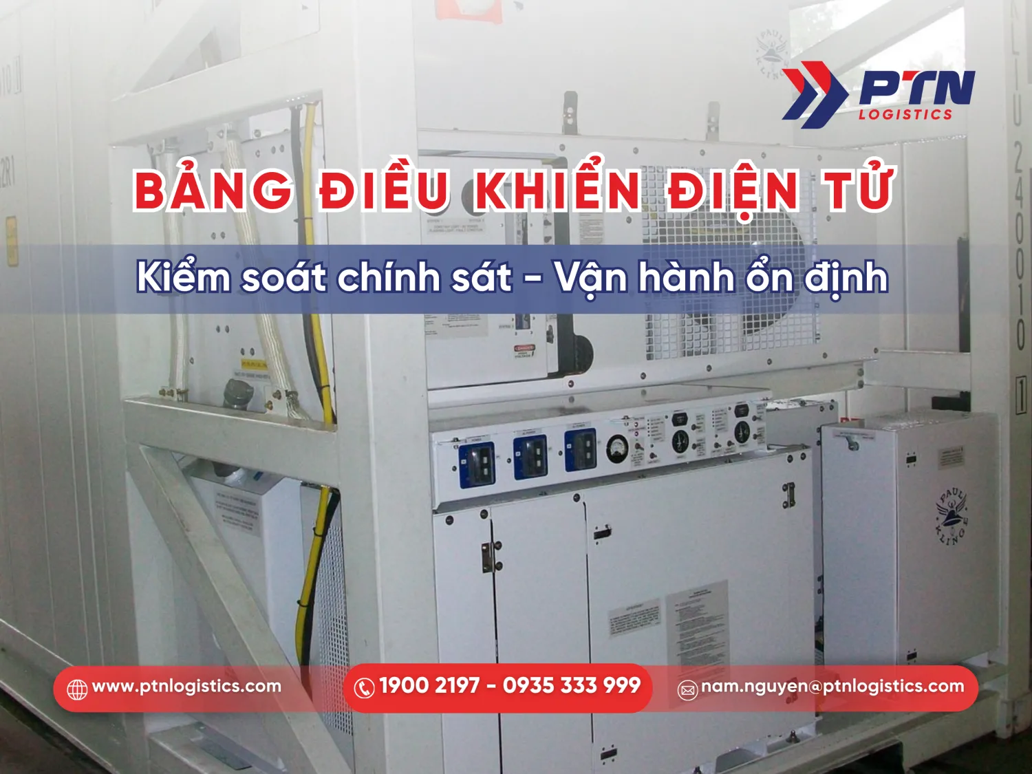 Bảng điều khiển điện tử của container lạnh