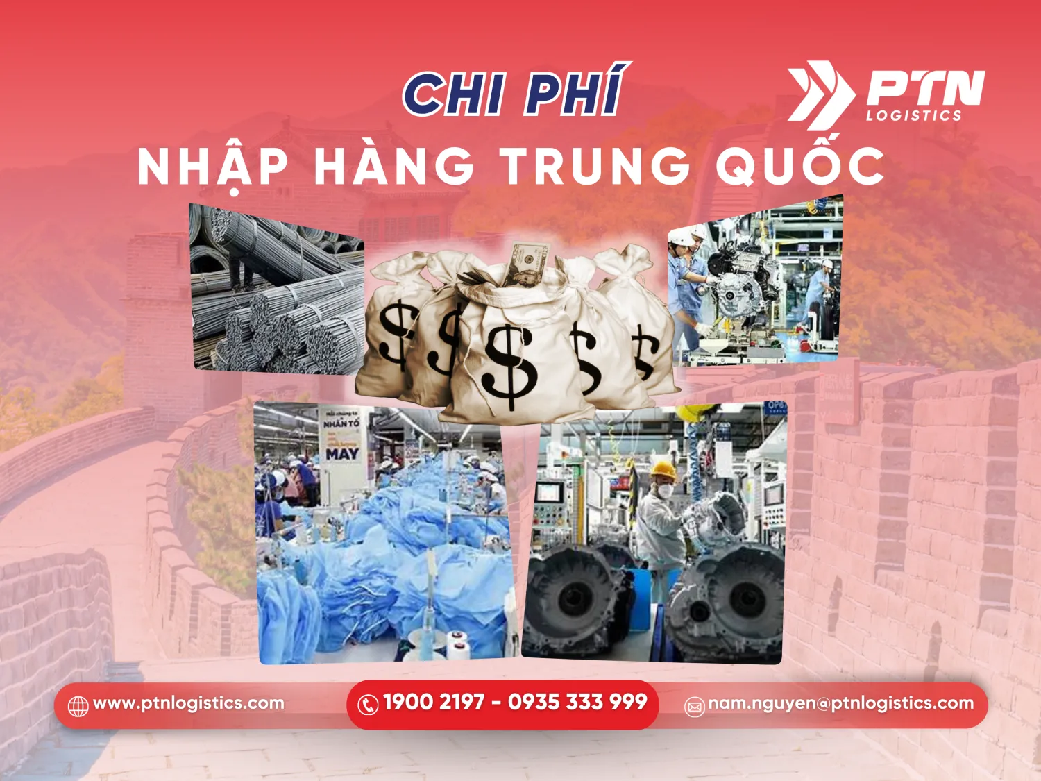 Các chi phí nhập hàng Trung Quốc về Việt Nam