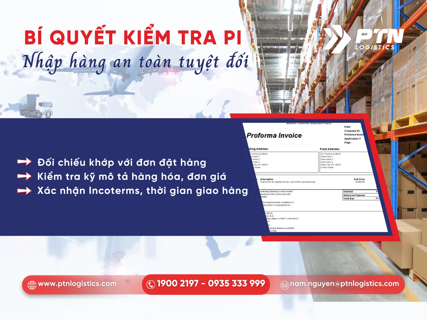 Các điểm cần lưu ý trên PI