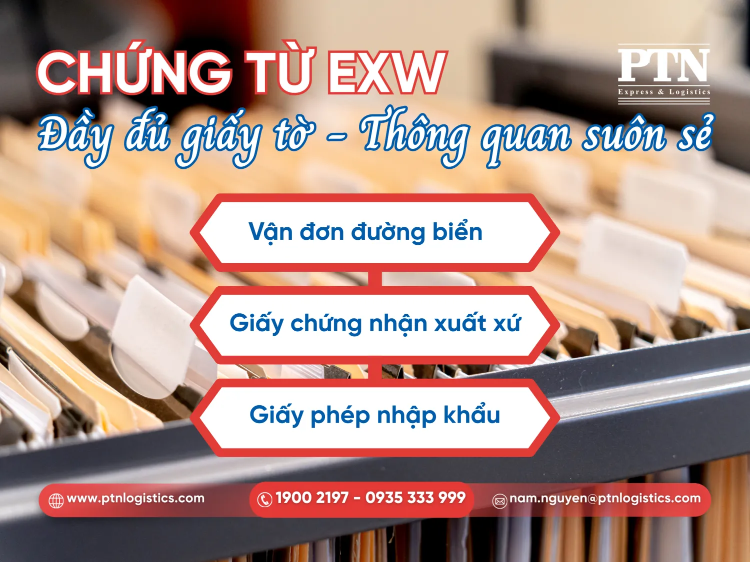 Các giấy tờ quan trọng khi khai hải quan giá exw