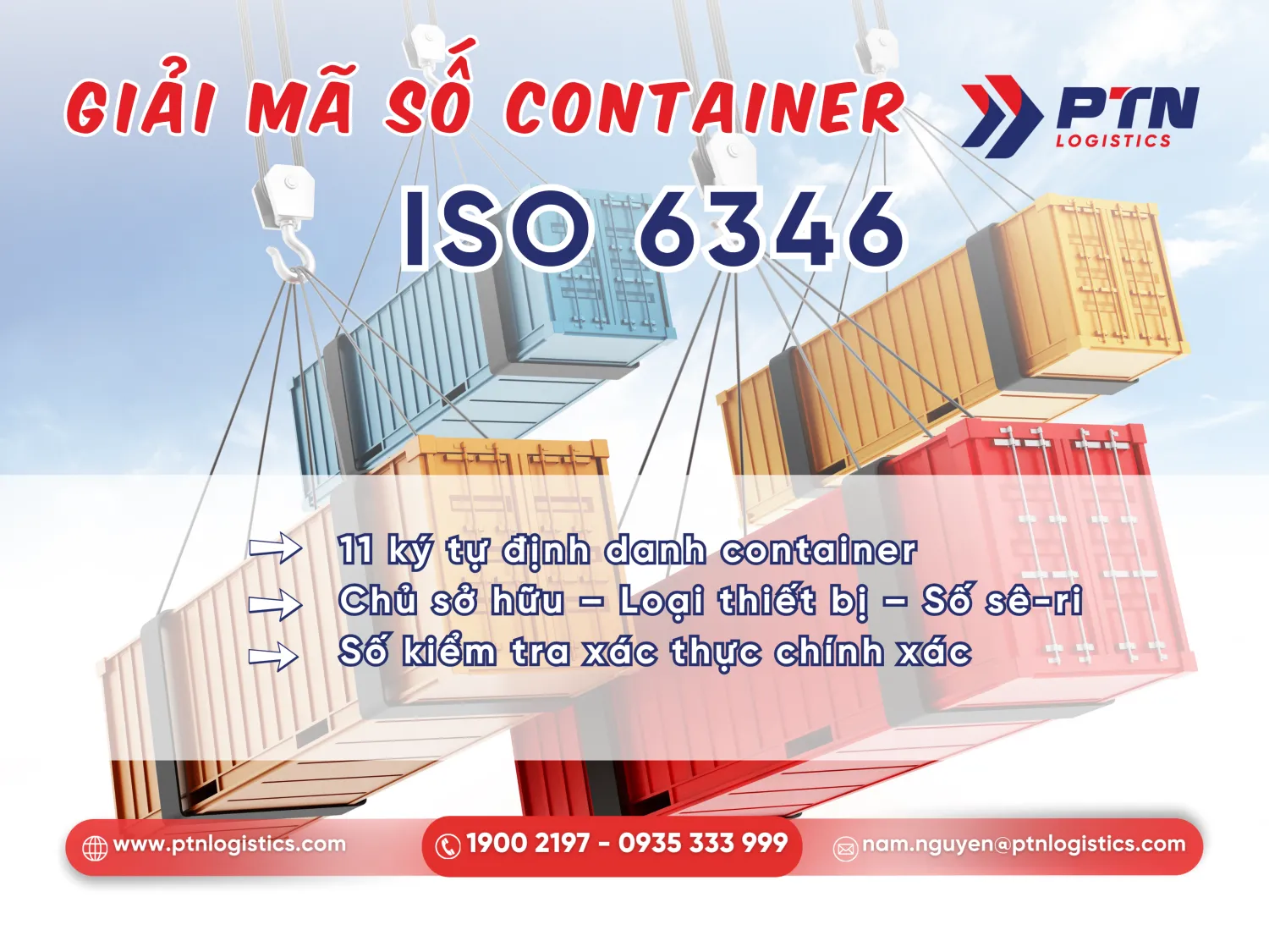 Các ký hiệu và thông số trên container