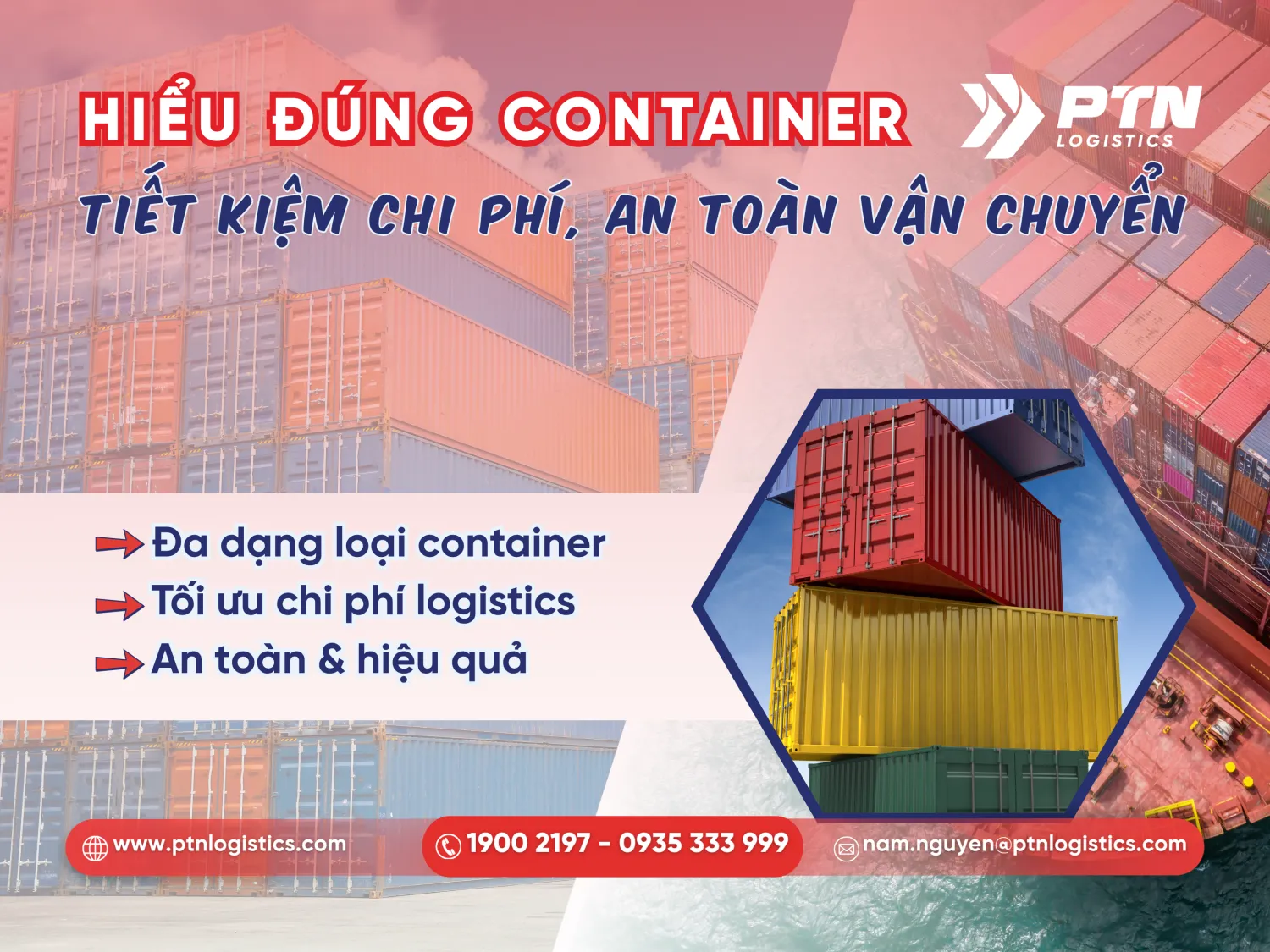 Các loại container đường biển