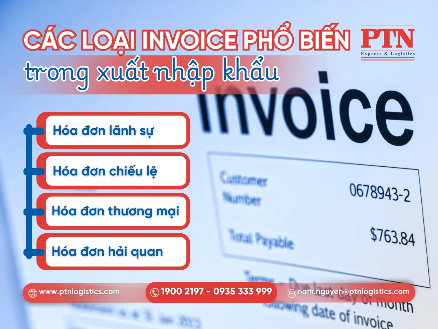 Các loại invoice phổ biến