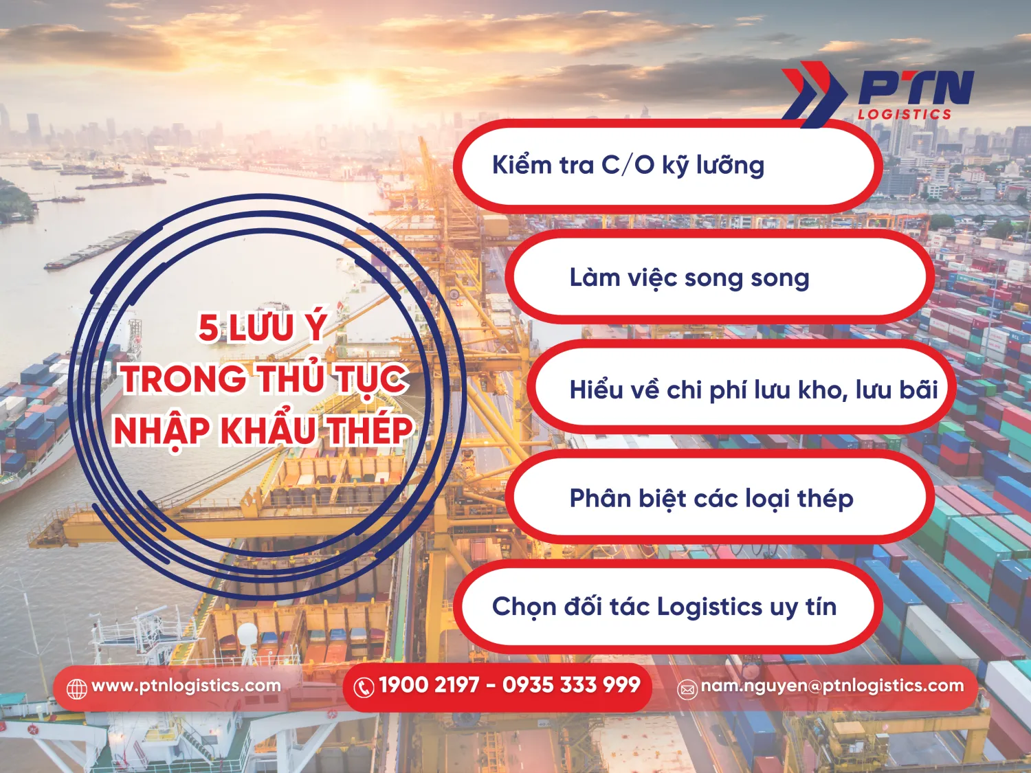 Các lưu ý trong thủ tục nhập khẩu thép
